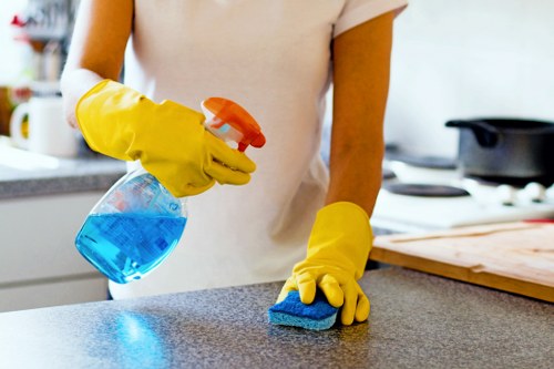 Commercial office cleaning in Belsizepark for reception and meeting spaces