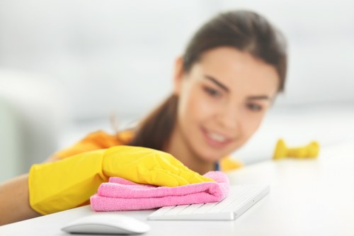 Cleaner Belsizepark team introducing professional local cleaning services